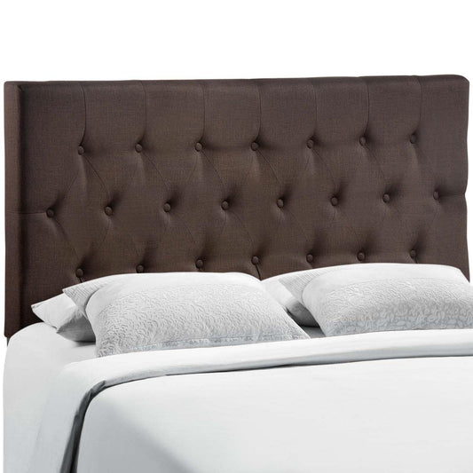 headboards | CasaFoyer  Clique Button Tufted Linen Fabric Upholstered Queen Headboard | Elegant & Durable Design | Restful Night's Sleep | casafoyer.myshopify.com
