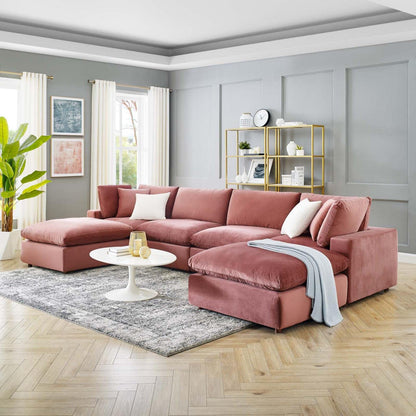 kitchen and dining room sets | CasaFoyer Commix Sectional Sofa | Stain-Resistant Velvet | Plush Comfort | Solid Wood Construction | Ultimate Relaxation | 6-Piece Set | casafoyer.myshopify.com
