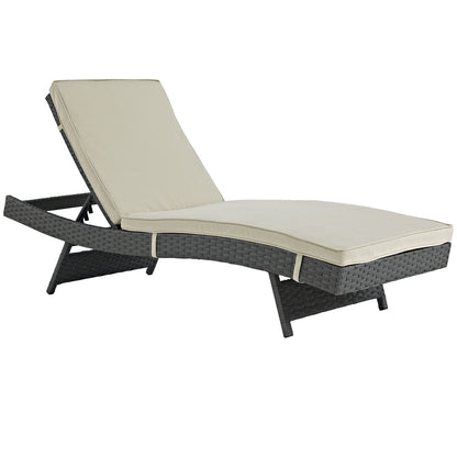 Patio Furniture Sets | Sojourn Outdoor Patio Chaise Lounge Chair | Comfortable Seating | Sunbrella Fabric Cushions | UV Protection | Powder-Coated Aluminum Frame | casafoyer.myshopify.com