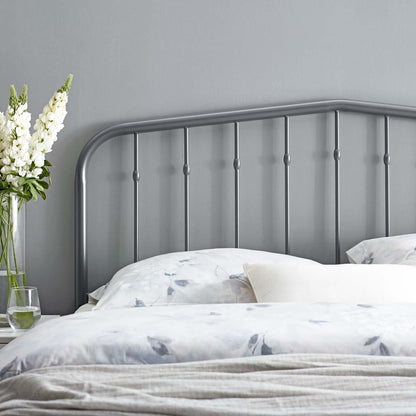 headboards | CasaFoyer Lennon Metal King Headboard | Modern Farmhouse Design | Durable Iron Construction | Height-Adjustable | Gray | casafoyer.myshopify.com
