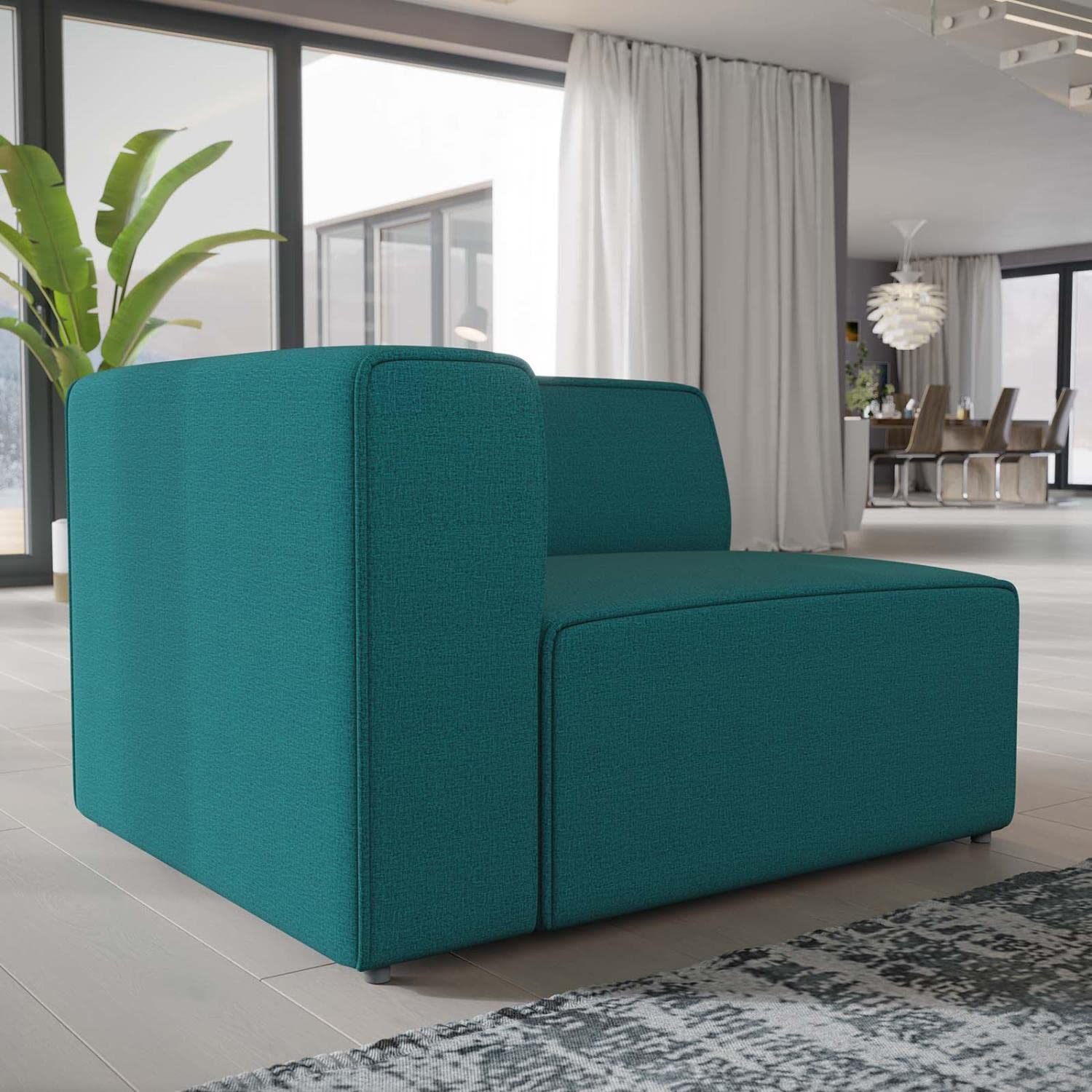 home office desk chairs | CasaFoyer Mingle Left-Facing Sofa - Teal | Spacious Design | Plush Foam Padding | Adjustable Positioning | Luxurious Polyester Fabric | Elegant Piping | Sturdy Legs | Perfect for Modern Living or Lounge Area | casafoyer.myshopify.com