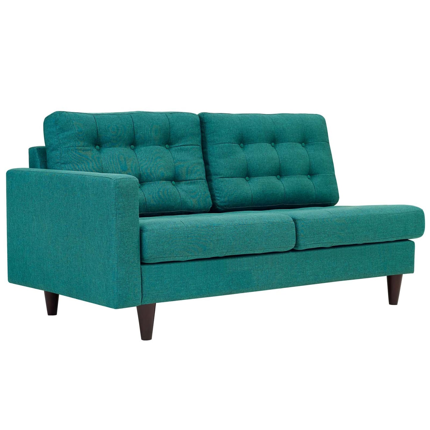 sofas | CasaFoyer Empress Left-Facing Loveseat | Exquisite Design | Tufted Buttons | Luxurious Cushions | Elegant Armrests | Teal | casafoyer.myshopify.com