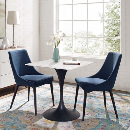 patio dining tables | CasaFoyer Lippa 28 Square Dining Table | Timeless Modernism | Organic Shape | Elegant Design | Chip-Resistant Finish | Black White | casafoyer.myshopify.com