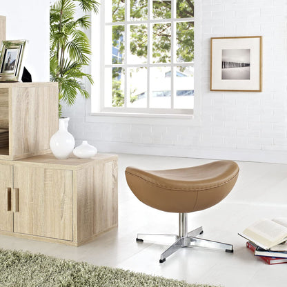 ottomans | CasaFoyer Glove Ottoman | Exquisite Balance & Elegance | Genuine Leather | Maximum Comfort | Terracotta | casafoyer.myshopify.com