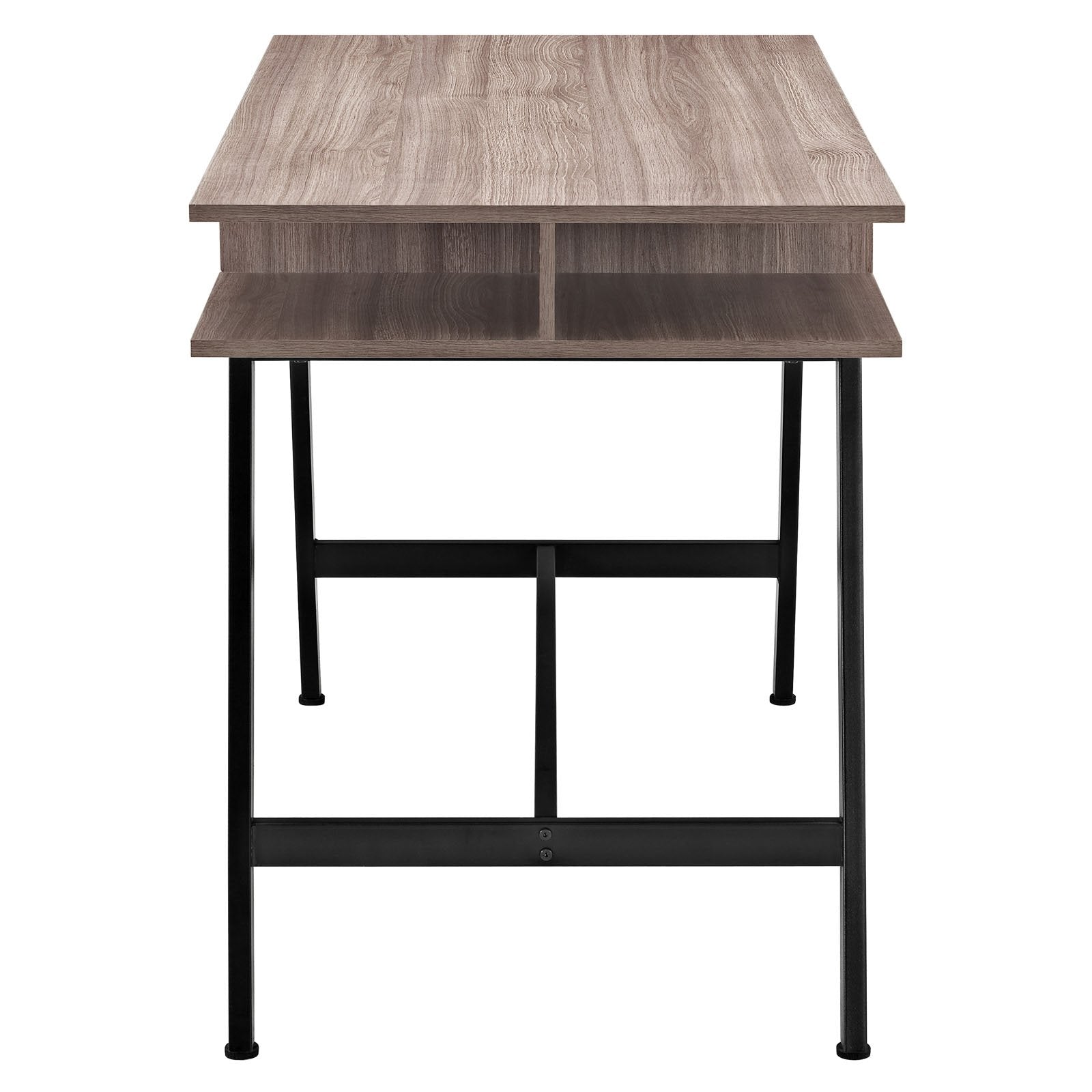 TABLE | Turnabout Desk | Modern Writing Table with Storage | Natural Wood Grain Finish | Adjustable Foot Glides | casafoyer.myshopify.com