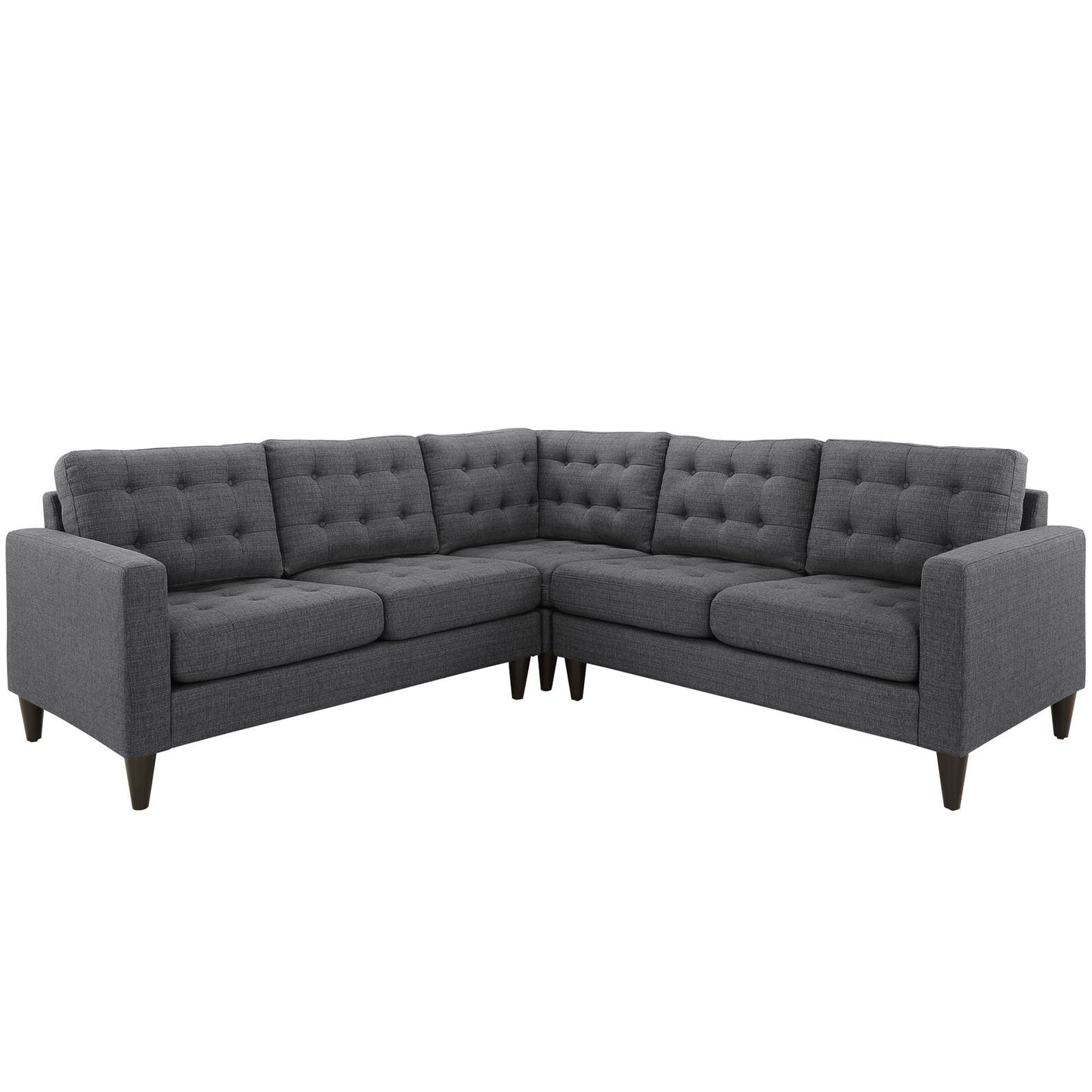 kitchen and dining room sets | CasaFoyer Empress Upholstered Fabric Sectional Sofa Set - Gray | Exquisite Craftsmanship | Plush Cushions | Noble Design | Solid Wood Legs | Luxurious Upholstery | casafoyer.myshopify.com