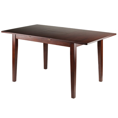 childrens table and chair sets | CasaFoyer 5-Piece Dining Set | Anna Extension Table (58 Width) | 4 Slat Back Chairs | Solid Wood | Walnut Finish | casafoyer.myshopify.com