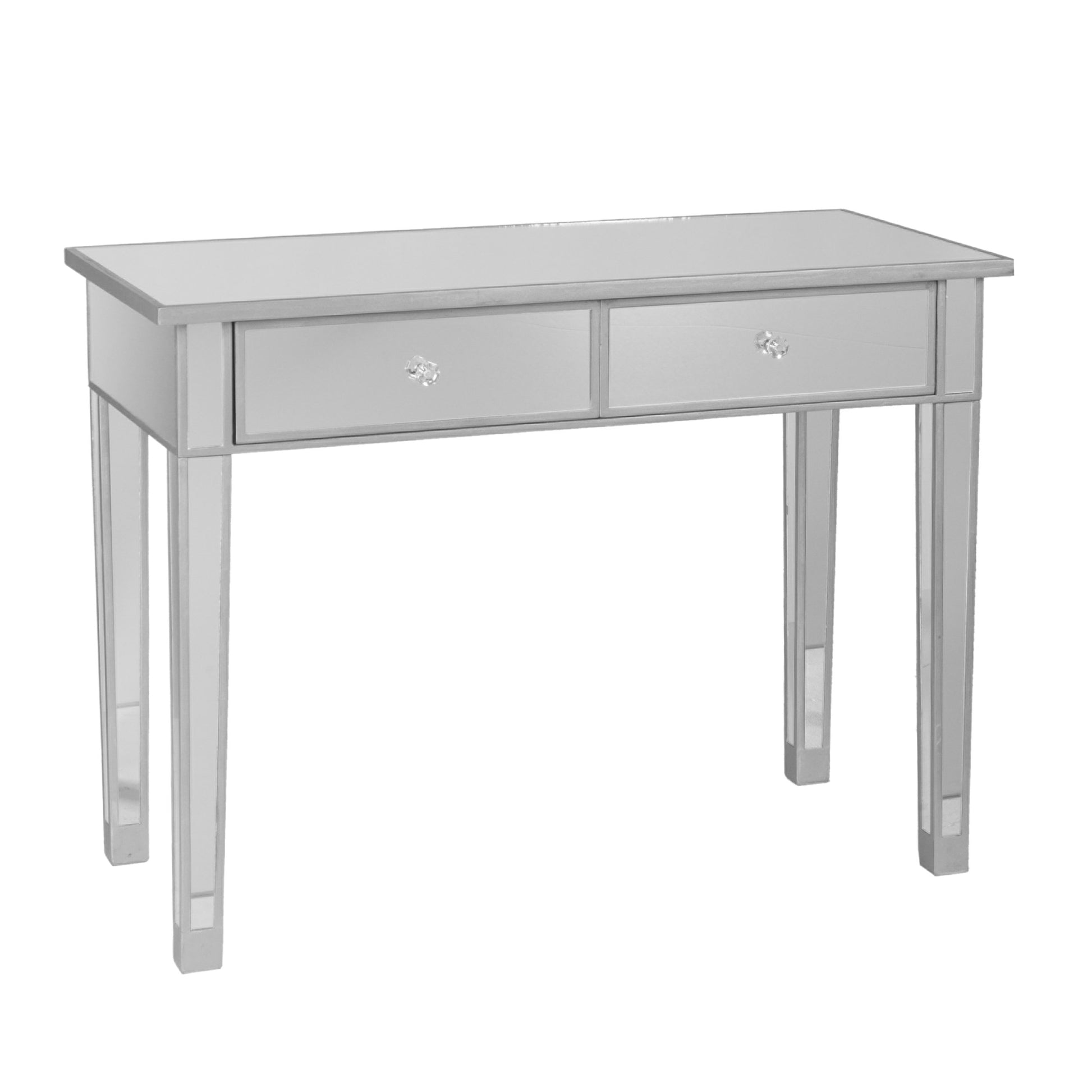 TABLE | Glamorous Mirrored Console Table | Versatile & Elegant | 2 Drawers | Living Room & Bedroom Furniture | casafoyer.myshopify.com