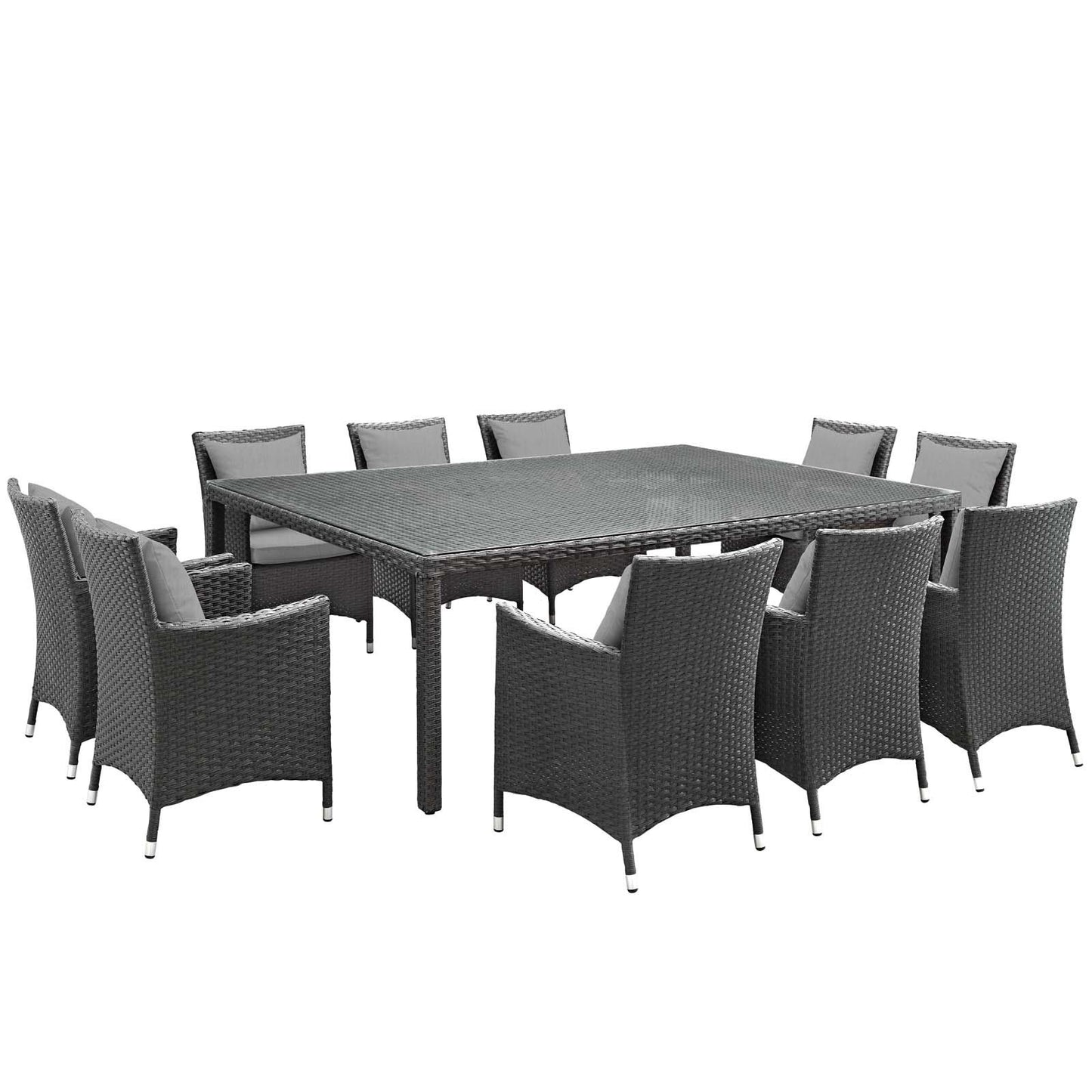 kitchen and dining room sets | CasaFoyer Sojourn Outdoor Patio Furniture | 11-Piece Dining Set | Sunbrella Cushions | Durable, Comfortable, Stylish | Patio, Backyard, Poolside Area | casafoyer.myshopify.com
