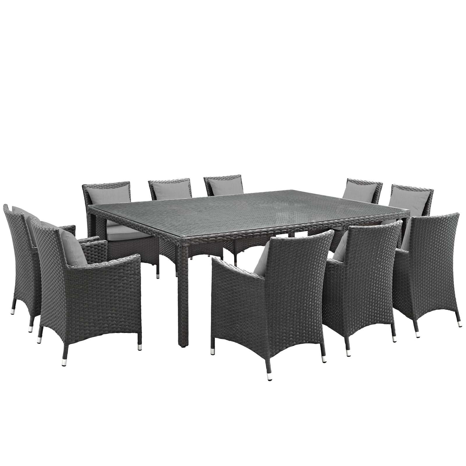 kitchen and dining room sets | CasaFoyer Sojourn Outdoor Patio Furniture | 11-Piece Dining Set | Sunbrella Cushions | Durable, Comfortable, Stylish | Patio, Backyard, Poolside Area | casafoyer.myshopify.com