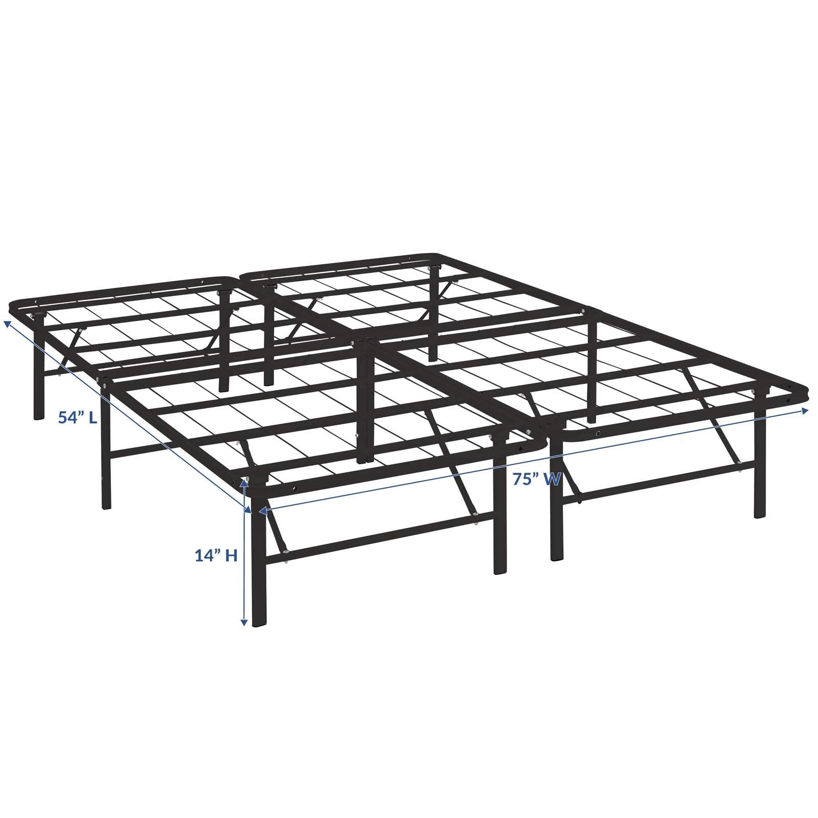 adjustable bed bases | CasaFoyer Horizon Metal Bed Frame | Durable Stainless Steel | Ample Storage Space | 1300 lbs Weight Capacity | Folds Away | Non-Marking Foot Caps | Compatible with Various Mattress Types | Easy Assembly | casafoyer.myshopify.com