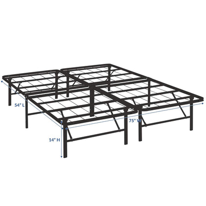 adjustable bed bases | CasaFoyer Horizon Metal Bed Frame | Durable Stainless Steel | Ample Storage Space | 1300 lbs Weight Capacity | Folds Away | Non-Marking Foot Caps | Compatible with Various Mattress Types | Easy Assembly | casafoyer.myshopify.com