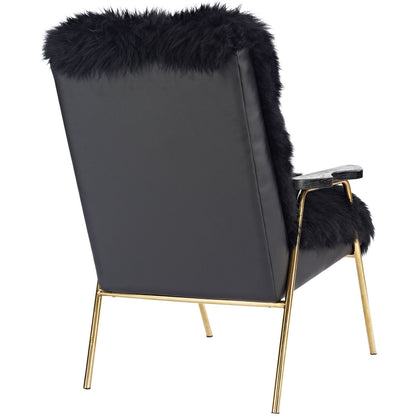 home office desk chairs | CasaFoyer Sprint Armchair | Luxurious Sheepskin | Foam Padding | Gold-Accented Legs | Solid Oak Armrests | Chic & Glamorous Vibe | casafoyer.myshopify.com