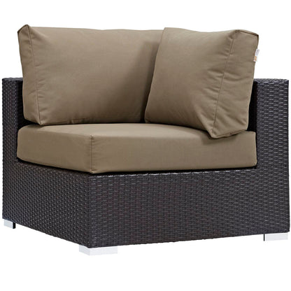kitchen and dining room sets | CasaFoyer Convene Outdoor Sectional Set | Durable Rattan Weave | All-Weather Cushions | 9 Piece Patio Sofa Set | Espresso Mocha | casafoyer.myshopify.com