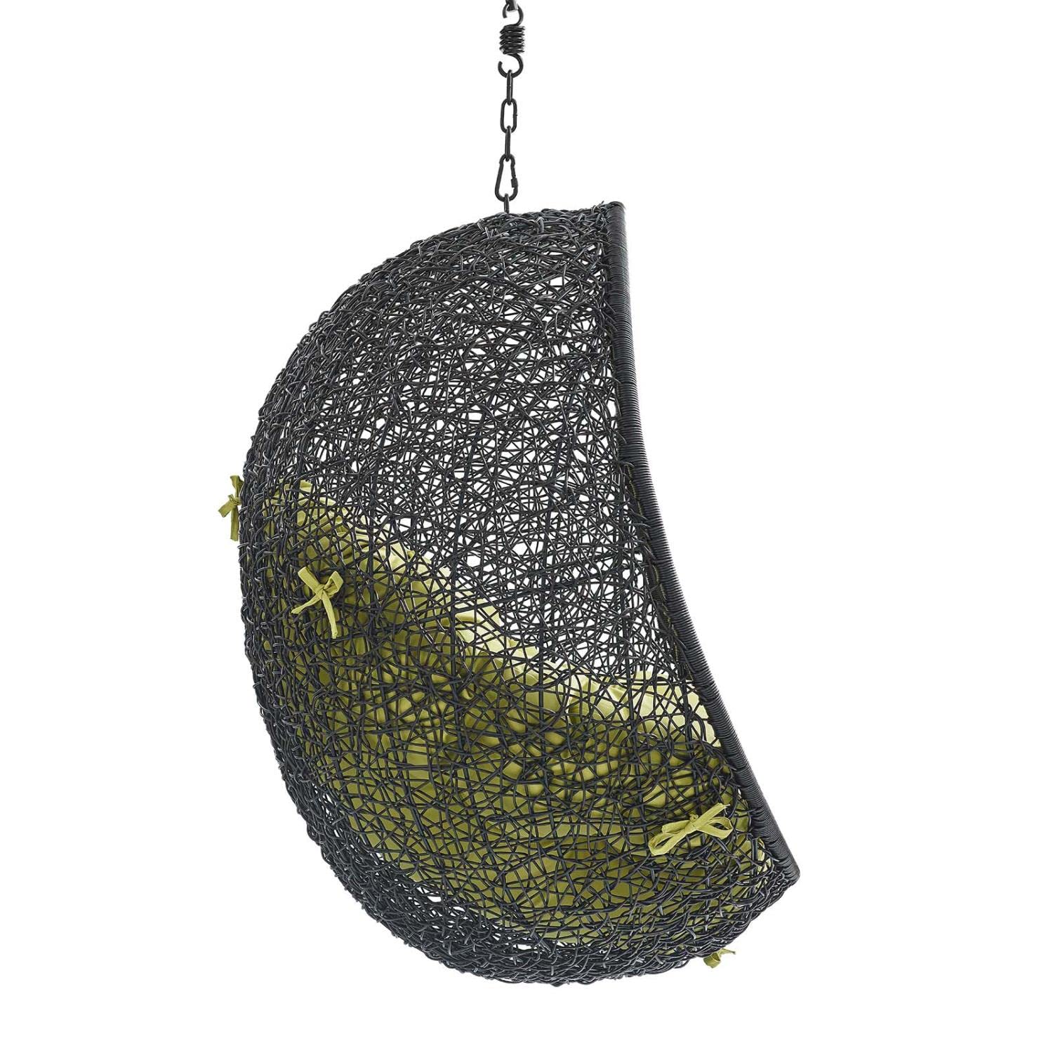 porch swings | Ergode Encase Outdoor Patio Swing Chair | Tranquil Island Getaway | Synthetic Rattan | All-Weather Cushion | Powder-Coated Steel Frame | Adjustable Chain | Patio, Backyard, Porch, Poolside | Indoor Lounge Option | Weather & UV Resistant | No Stand | casafoyer.myshopify.com