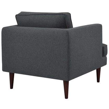 home office desk chairs | CasaFoyer Agile Armchair Set of 2 | Stylish & Versatile Seating | Mid-Century Modern Design | Tapered Wood Legs | Removable Machine-Washable Covers | 441 lbs Weight Capacity | Gray | casafoyer.myshopify.com