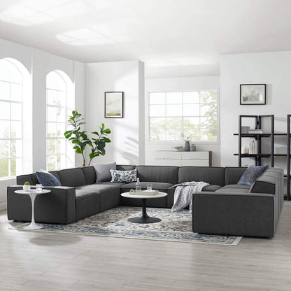 kitchen and dining room sets | CasaFoyer Restore Upholstered Fabric 8-Piece Sectional Sofa | Minimalist Elegance | French Piping | Foam Padding | Sturdy Construction | Non-Marking Foot Caps | casafoyer.myshopify.com