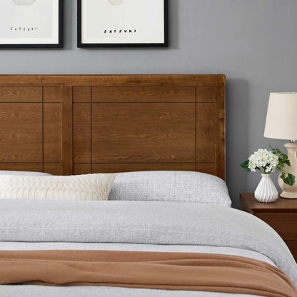 headboards | CasaFoyer Archie Wood King Headboard | Retro Charm meets Contemporary Style | Walnut | Compatible with Billie and Margo Collections | Durable Rubberwood and MDF Veneer | Assembly Required | casafoyer.myshopify.com