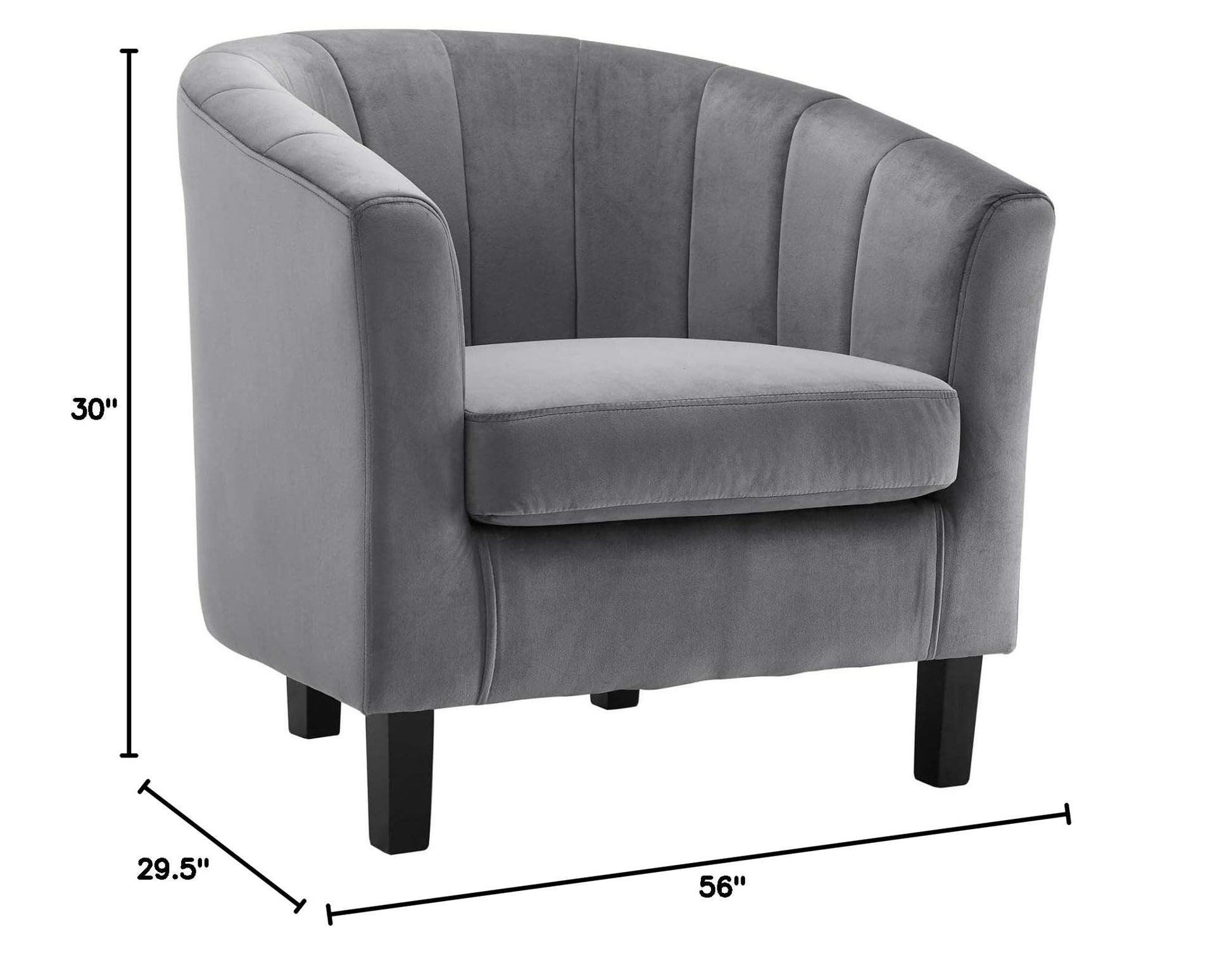 home office desk chairs | CasaFoyer Prospect Performance Velvet Armchair Set of 2 | Modern Twist | Stain-Resistant | Channel Tufted | Retro Modern Design | Comfortably Padded | 331 lbs Capacity | casafoyer.myshopify.com