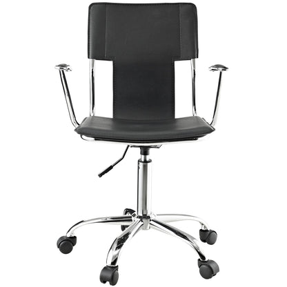 home office desk chairs | CasaFoyer Propel Office Chair | Sleek Design for Enhanced Productivity | Padded Armrests | Chrome-Plated Steel Frame | Customizable Back Angle | Black | casafoyer.myshopify.com