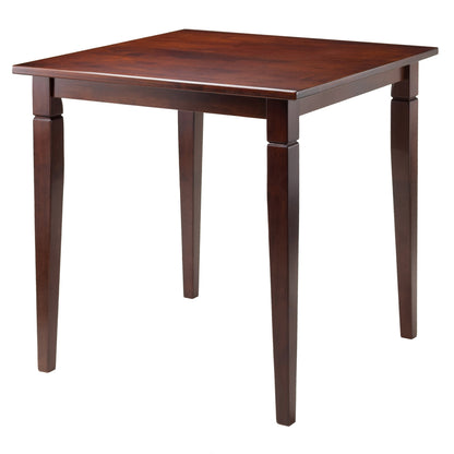 Dining Table | CasaFoyer  Wood Kingsgate Dining Table | Sleek Design | Tapered Legs | Versatile & Ideal for Small Spaces | Accommodates 4 Guests | Solid Wood | Walnut Finish | Easy Assembly | Dimensions: 29.53 W x 29.53 D x 29.13 H | Weight: 29 lbs. | casafoyer.myshopify.com