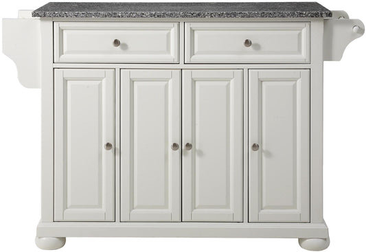 Kitchen Storage | Durable Hardwood Kitchen Island | Elegant Raised Panel Doors | Ample Storage Space | White Finish | casafoyer.myshopify.com