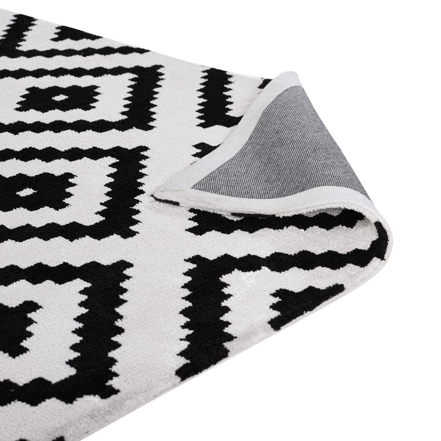 Carpet & Rugs | CasaFoyer Alika Abstract Diamond Trellis Area Rug | Modern Design | Luxurious Feel | Durable & Stain Resistant | 5x8 | Black & White | casafoyer.myshopify.com