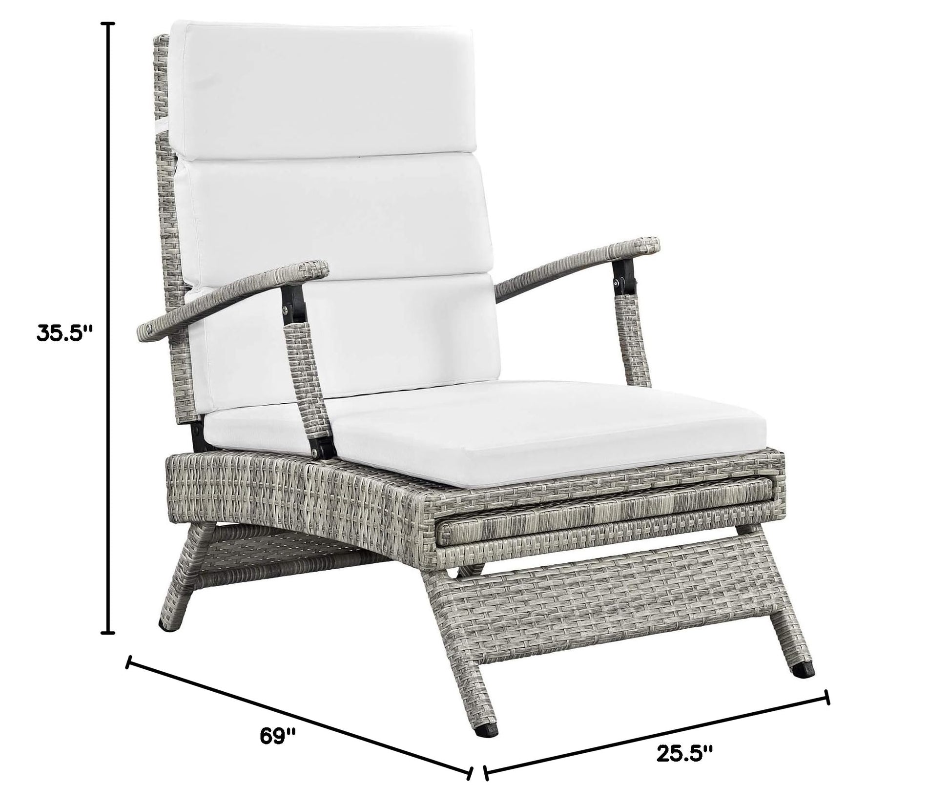 executive chairs | CasaFoyer Envisage Outdoor Patio Chaise Lounge Chair | Durable Aluminum Frame | UV-Resistant Wicker Rattan | Customizable Reclining Positions | Plush Foam Cushions | All-Weather Fabric | Foldable for Compact Storage | casafoyer.myshopify.com