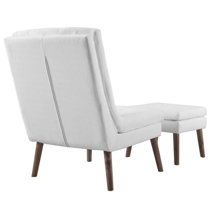 ottomans | CasaFoyer Modify Upholstered Lounge Chair & Ottoman Set | Plush Seating | Elegant Design | Wood Dowel Legs | Supports up to 331 lbs | casafoyer.myshopify.com