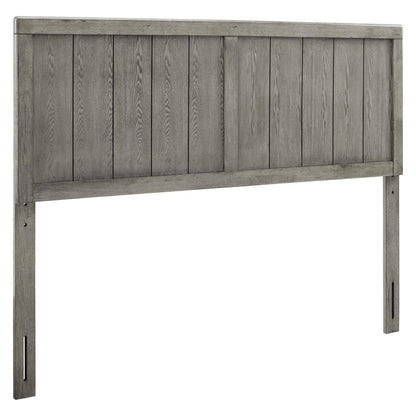 headboards | CasaFoyer Robbie Wood King Headboard | Vintage Charm | Mid-Century Design | Durable Rubberwood | MDF Veneer | Gray | casafoyer.myshopify.com