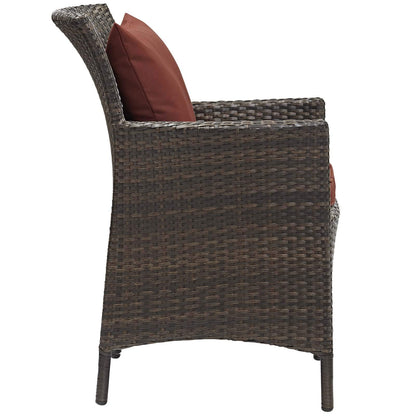 kitchen and dining room sets | CasaFoyer Conduit Outdoor Patio Dining Collection | 5 Piece Set | Aluminum Frame | UV-Resistant Wicker Rattan | Waterproof Cushions | All-Weather Design | casafoyer.myshopify.com