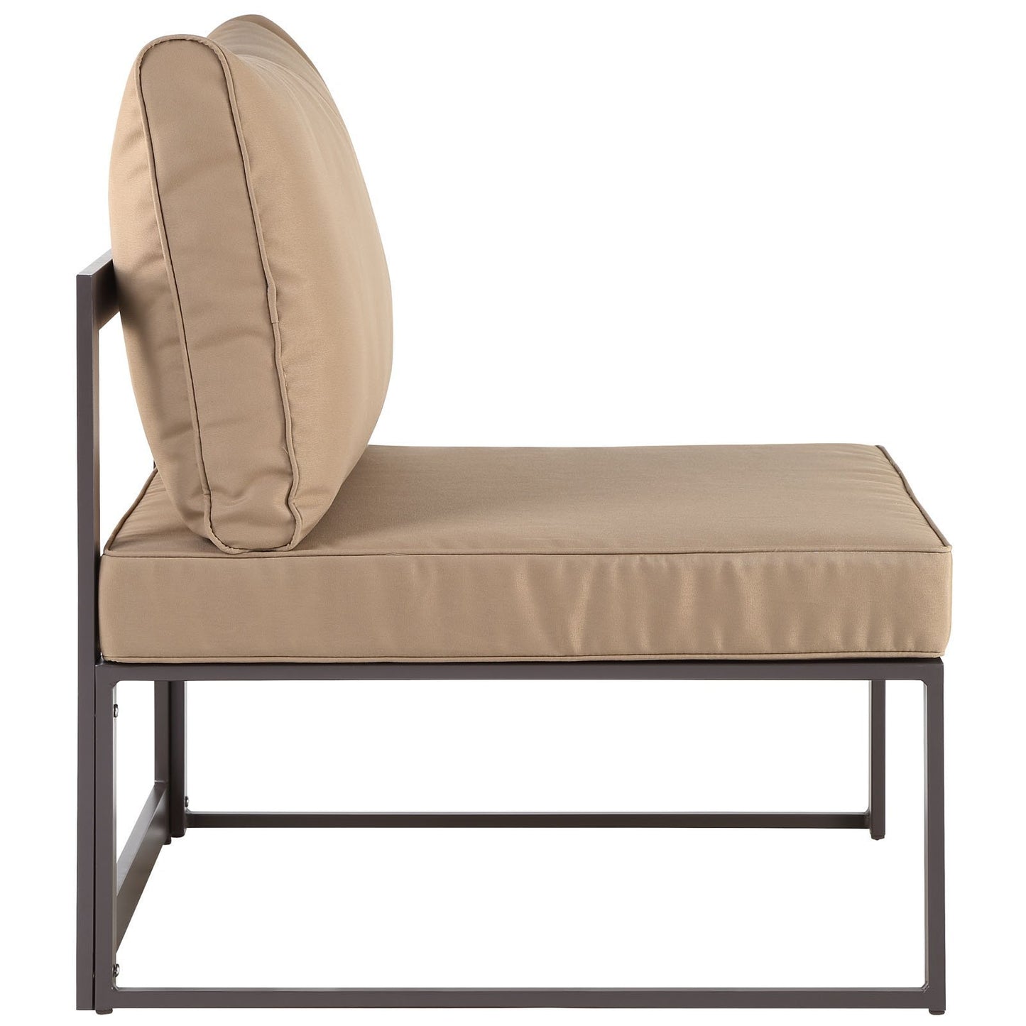 executive chairs | CasaFoyer Fortuna Outdoor Patio Armless Chair | Durable Aluminum Frame | All-Weather Cushions | Modern Design | Perfect for Patios & Outdoor Lounge Spaces | casafoyer.myshopify.com