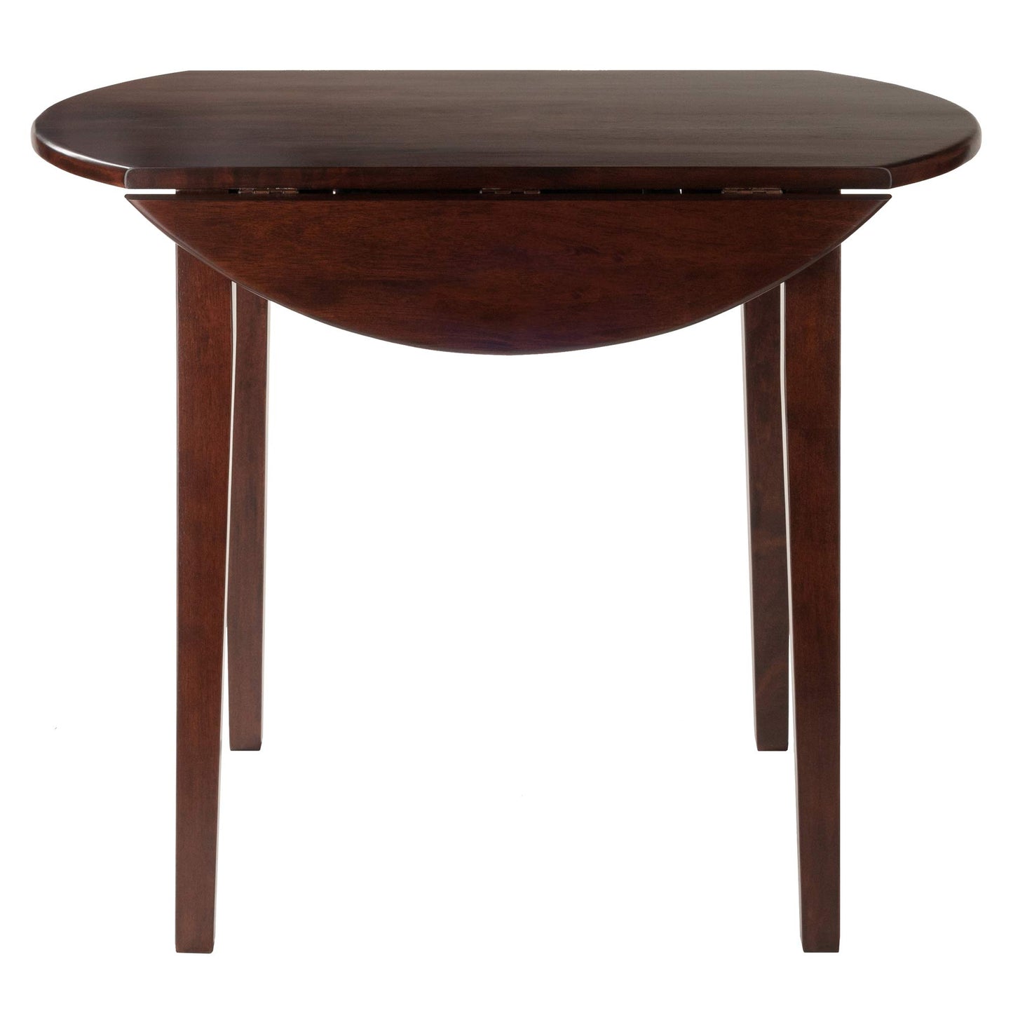 childrens table and chair sets | CasaFoyer Clayton Round Drop Leaf Table Set | 3-Piece Furniture | Solid Wood Table | 2 High-Back Chairs | Versatile & Stylish | Perfect for Dining, Kitchen, or Workspace | Easy to Clean Espresso Faux Leather | Stable Solid Wood Frame | Rich Walnut Finish | casafoyer.myshopify.com