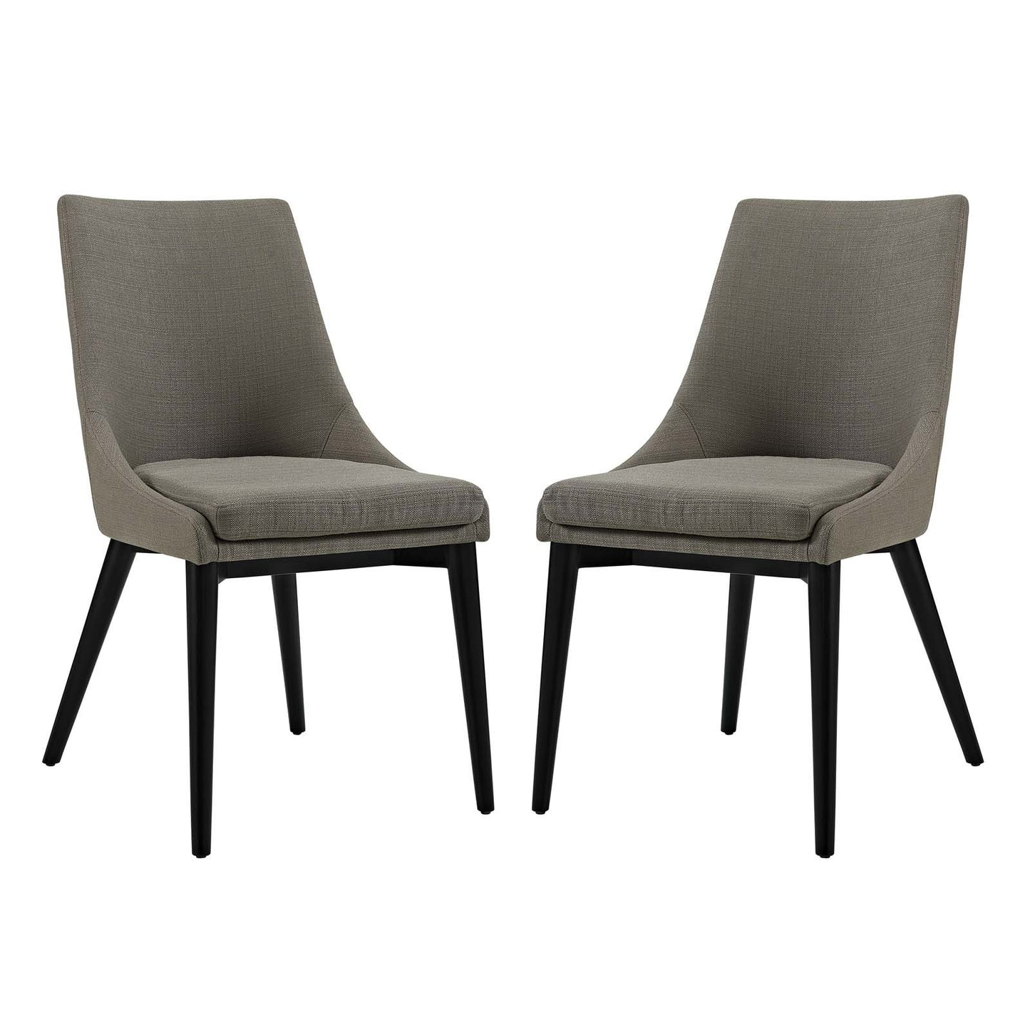 home office desk chairs | CasaFoyer Elegant Viscount Side Chair Set | Premium Polyester Fabric | Foam Padding | Tapered Wood Legs | Contemporary Design | Set of 2 | casafoyer.myshopify.com