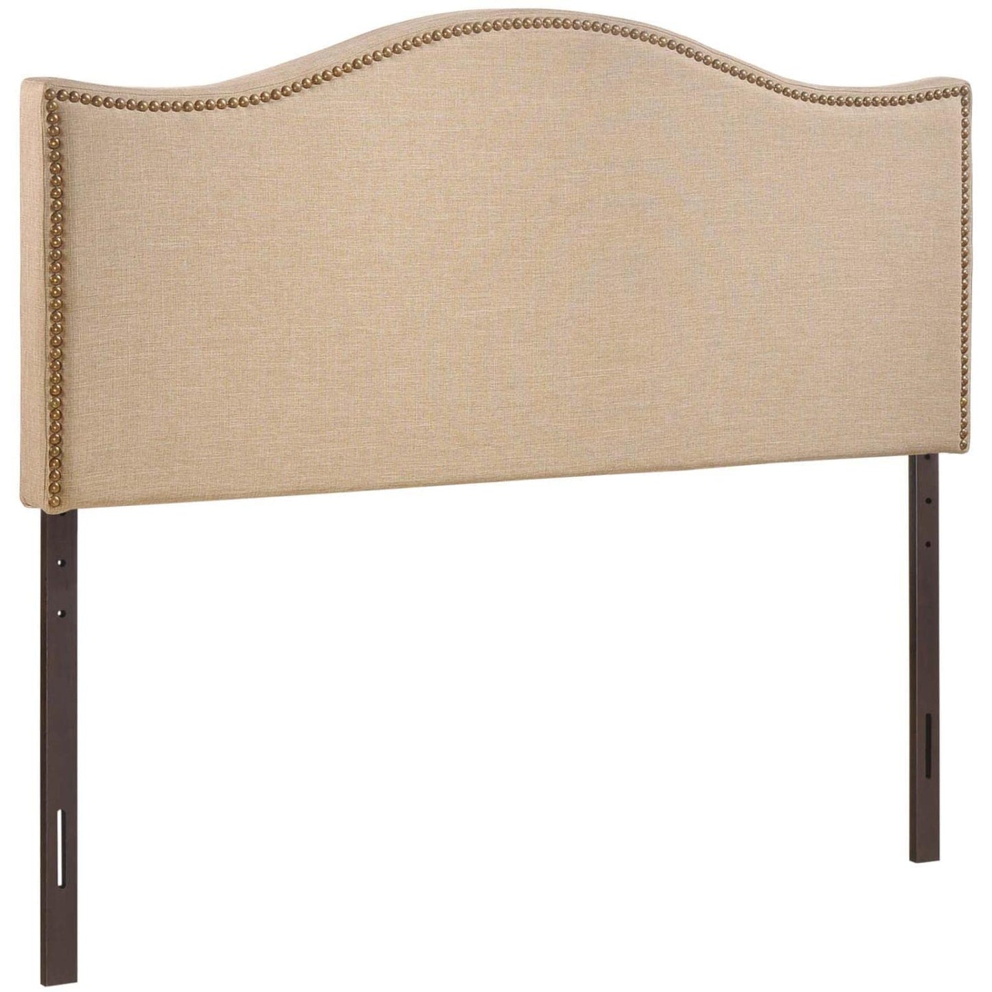 headboards | CasaFoyer Curl Queen Headboard | Chic Undulating Lines | Premium Linen Fabric | Nail Button Trim | Modern Design | Comfortable & Durable | casafoyer.myshopify.com