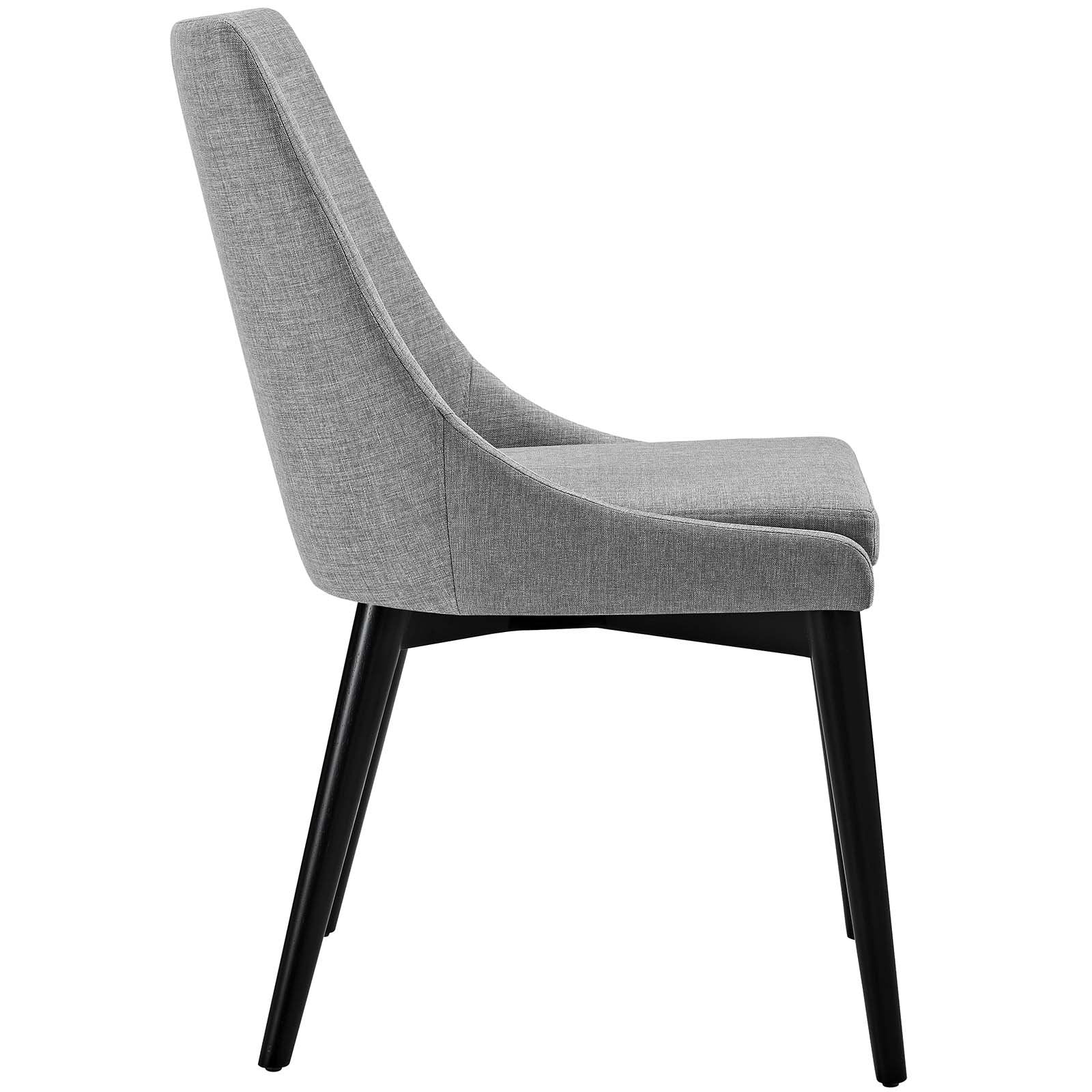 home office desk chairs | CasaFoyer Viscount Side Chair Set of 2 | Elegant Design | Padded Seat | Polyester Fabric | Black Legs | Ideal for Modern Spaces | casafoyer.myshopify.com