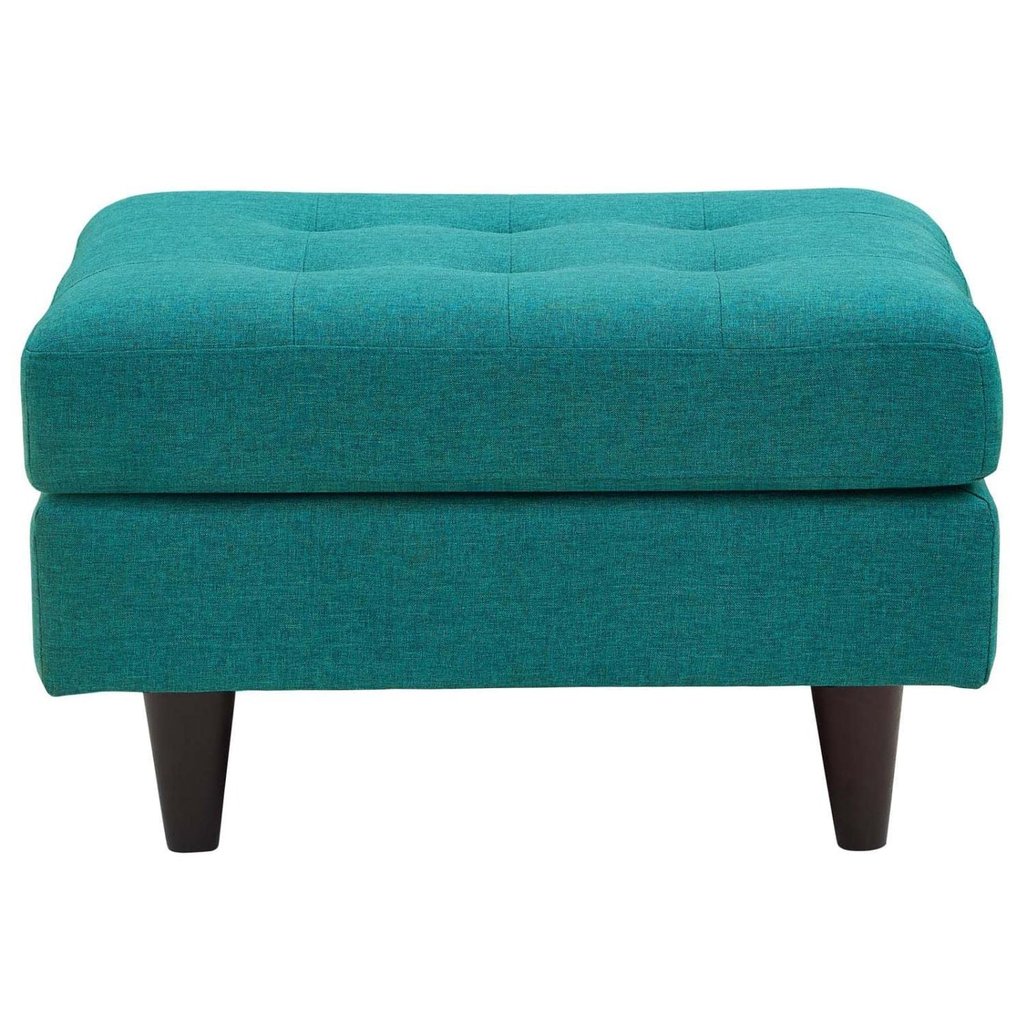 ottomans | CasaFoyer Empress Mid-Century Style Ottoman | Ultimate Comfort & Style | High-Quality Fabric | Plush Foam Padding | Stained Hardwood Legs | Box Design | Tranquil Ambiance | casafoyer.myshopify.com