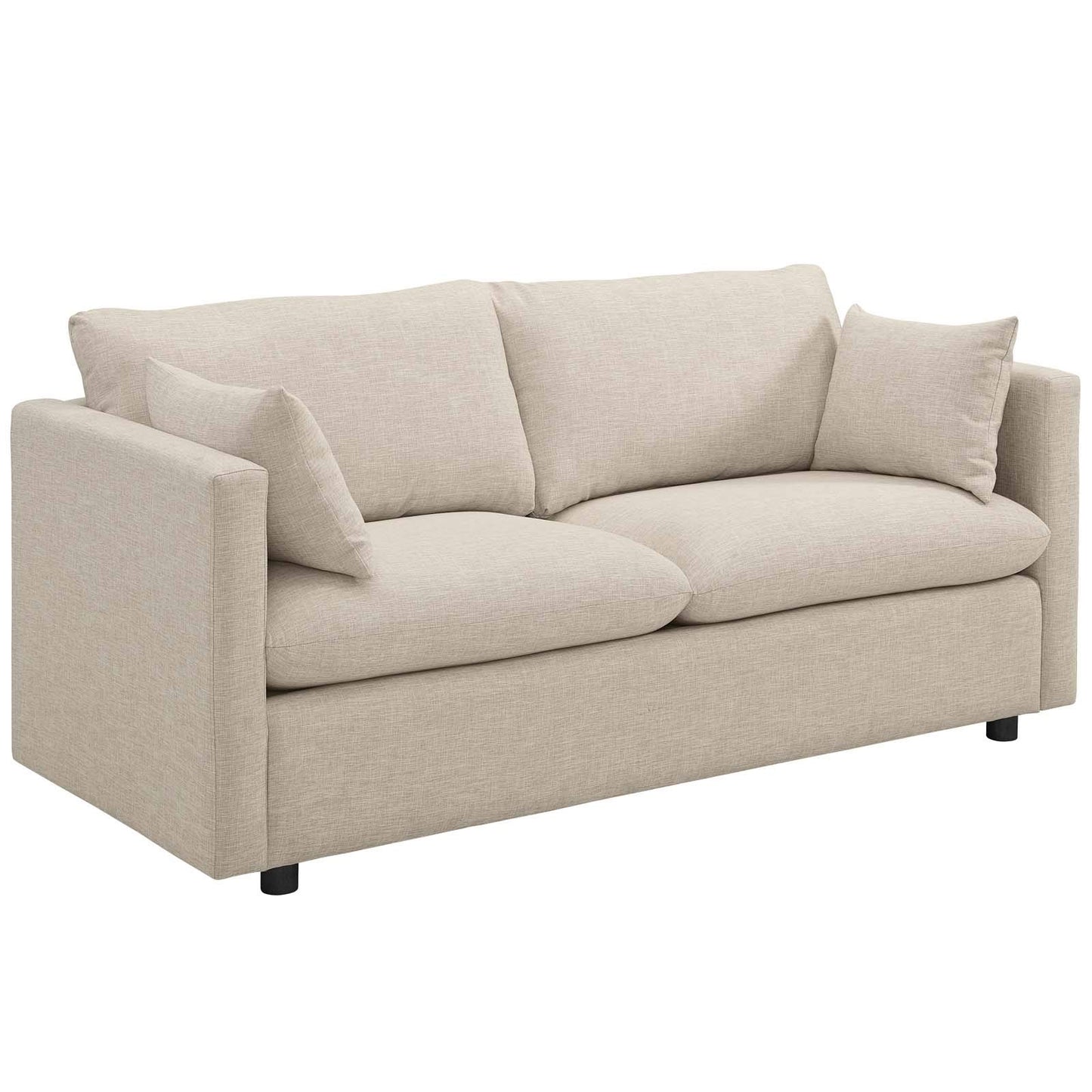 sofas | CasaFoyer Activate | Versatile Sofa | Comfortable & Stylish | Compact Shipping | Modern Design | Wood Legs | Rounded Cushion Corners | Accent Pillows | 1102 lbs Weight Capacity | casafoyer.myshopify.com