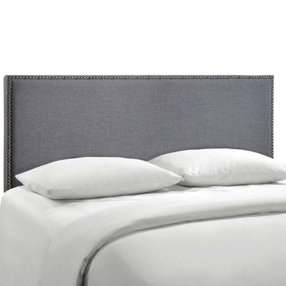 headboards | CasaFoyer  Region Linen Fabric Upholstered Queen Headboard | Spacious & Elegant Design | Particleboard & Solid Wood Construction | Stylish Nailhead Trim | casafoyer.myshopify.com