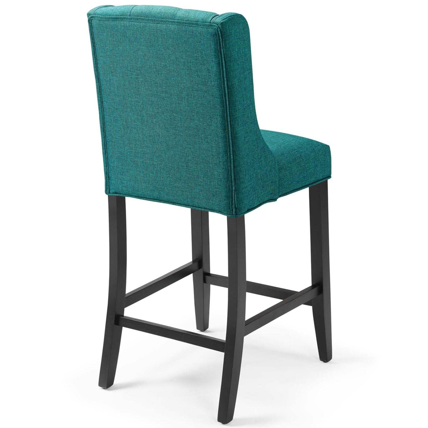 barstools | CasaFoyer Baronet Tufted Button Upholstered Fabric Counter Stool | Set of 2 | Teal | Elegant Design | Dense Foam Padding | Sinuous Spring Support | Solid Wood Legs | 500 lbs Weight Capacity | Non-Marking Foot Caps | casafoyer.myshopify.com