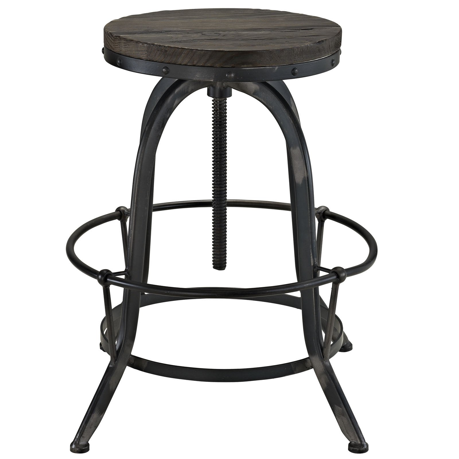 barstools | CasaFoyer Collect | Industrial Modern Counter Stool Set of 4 | Pine Wood Top | Cast Iron Stand | Foot Ring | Immerse in Experience | casafoyer.myshopify.com