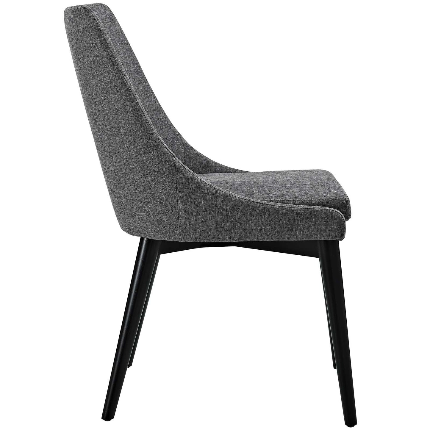 home office desk chairs | CasaFoyer Viscount Side Chair | Elegant Modern Design | Comfortable Foam Padding | Durable Polyester Upholstery | Sleek Black Wood Legs | Set of 2 | casafoyer.myshopify.com