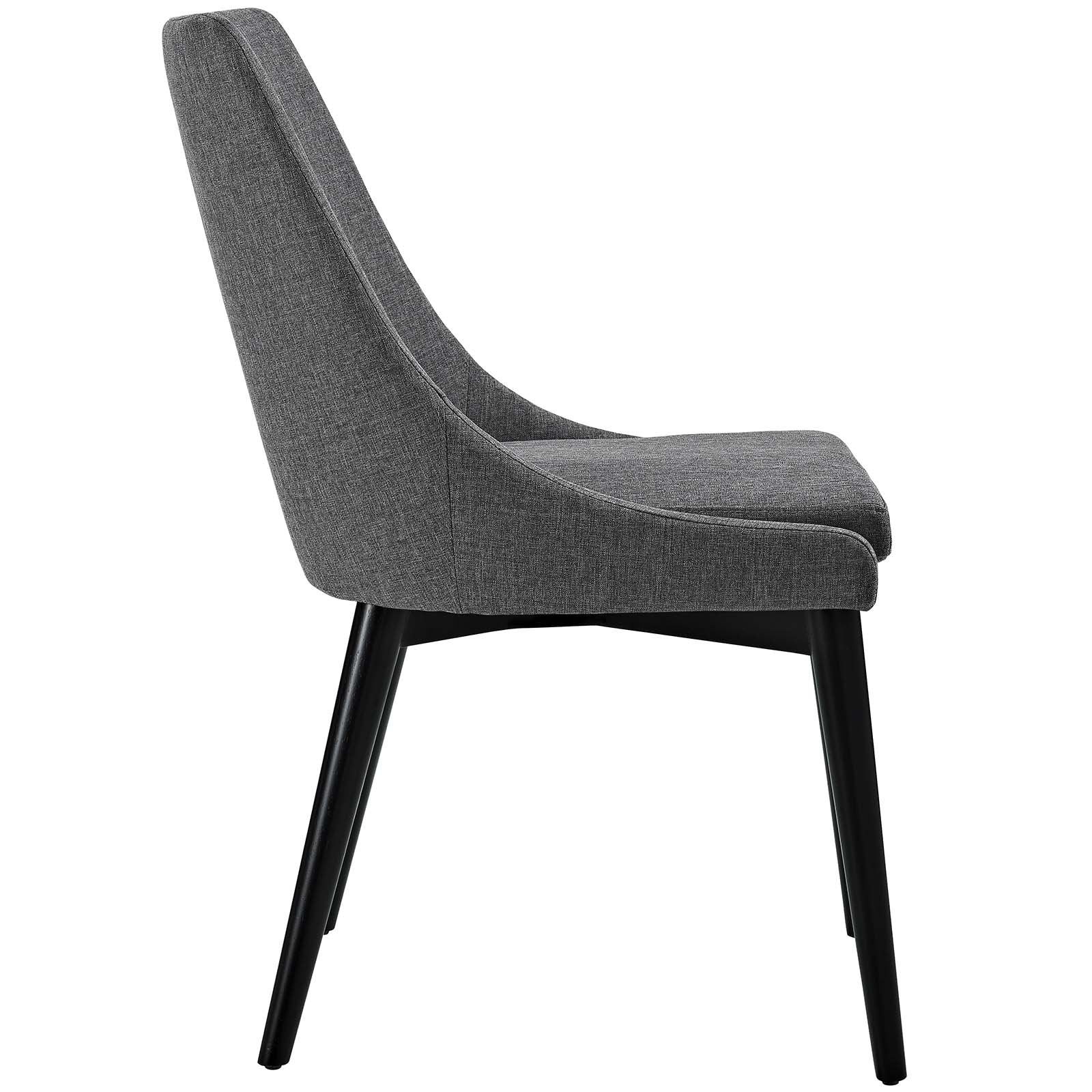 home office desk chairs | CasaFoyer Viscount Side Chair | Elegant Modern Design | Comfortable Foam Padding | Durable Polyester Upholstery | Sleek Black Wood Legs | Set of 2 | casafoyer.myshopify.com