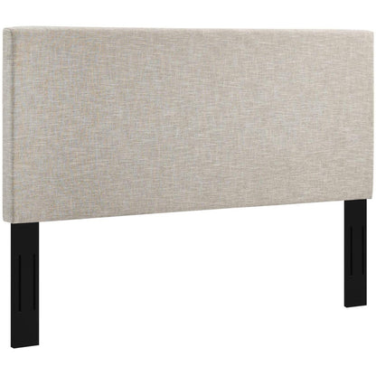 Bed | CasaFoyer Claire King and Cali/California King Headboard | Luxurious Upholstered Linen Fabric | Adjustable Height | Beige | casafoyer.myshopify.com