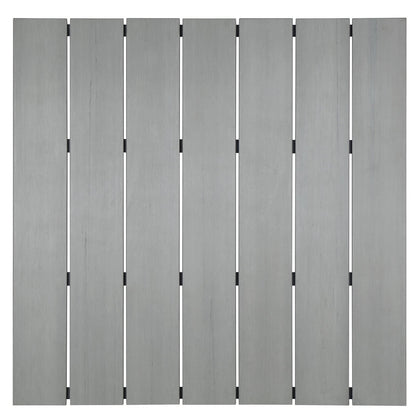 bar tables | Maine Outdoor Patio Dining Bar Table | Contemporary Design | Synthetic Wood Grain Plank Boards | Powder-Coated Aluminum Frame | Ideal for Outdoor Dining Spaces, Patios, Backyards, Poolside Areas | Stylish and Modern Outdoor Experience | casafoyer.myshopify.com