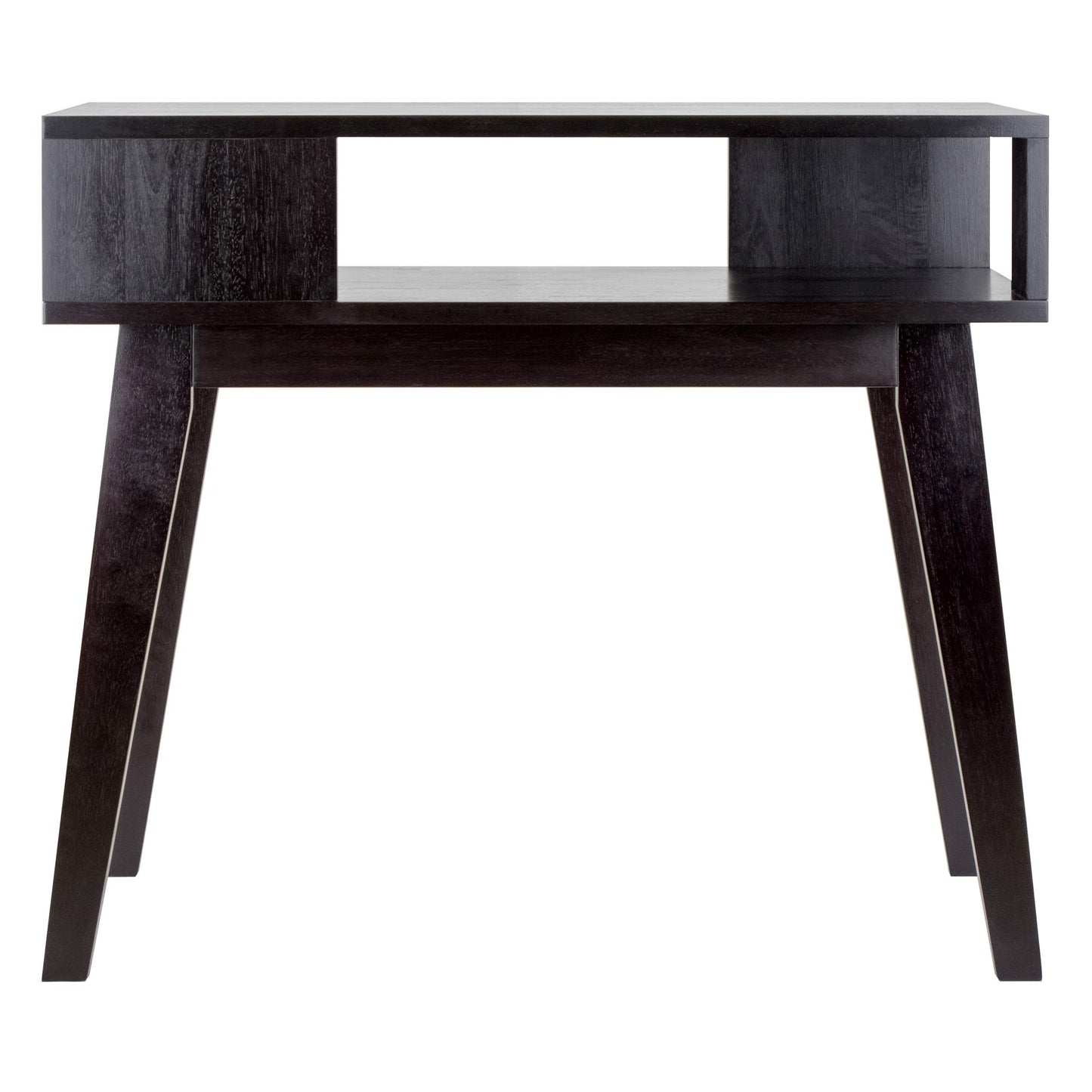 sofa tables | Ergode Thompson Console Table | Midcentury Modern Style | Solid Wood | Espresso Finish | Spacious Table Top & Shelf | Versatile & Elegant | 34W x 16D x 29.6H | casafoyer.myshopify.com