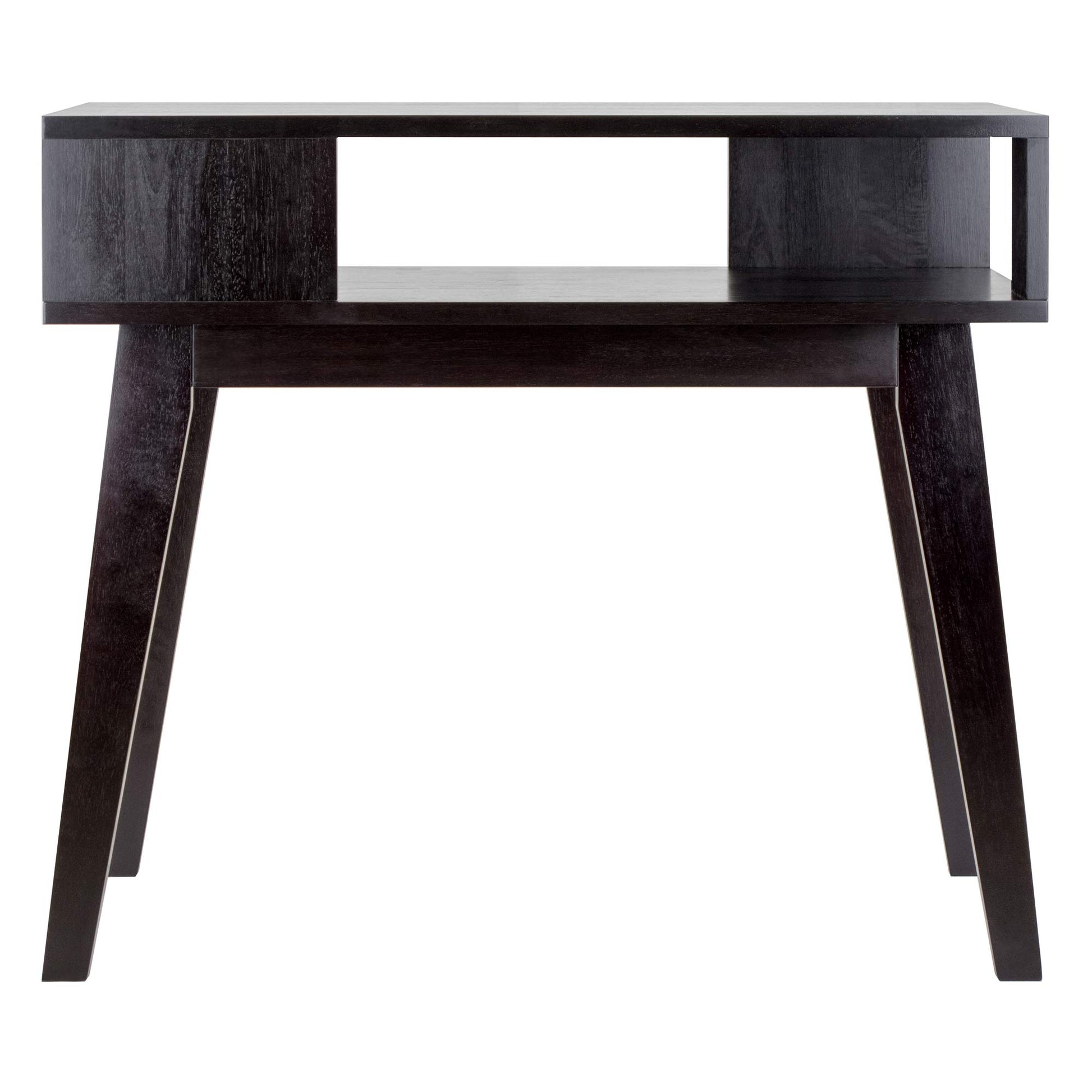 sofa tables | Ergode Thompson Console Table | Midcentury Modern Style | Solid Wood | Espresso Finish | Spacious Table Top & Shelf | Versatile & Elegant | 34W x 16D x 29.6H | casafoyer.myshopify.com