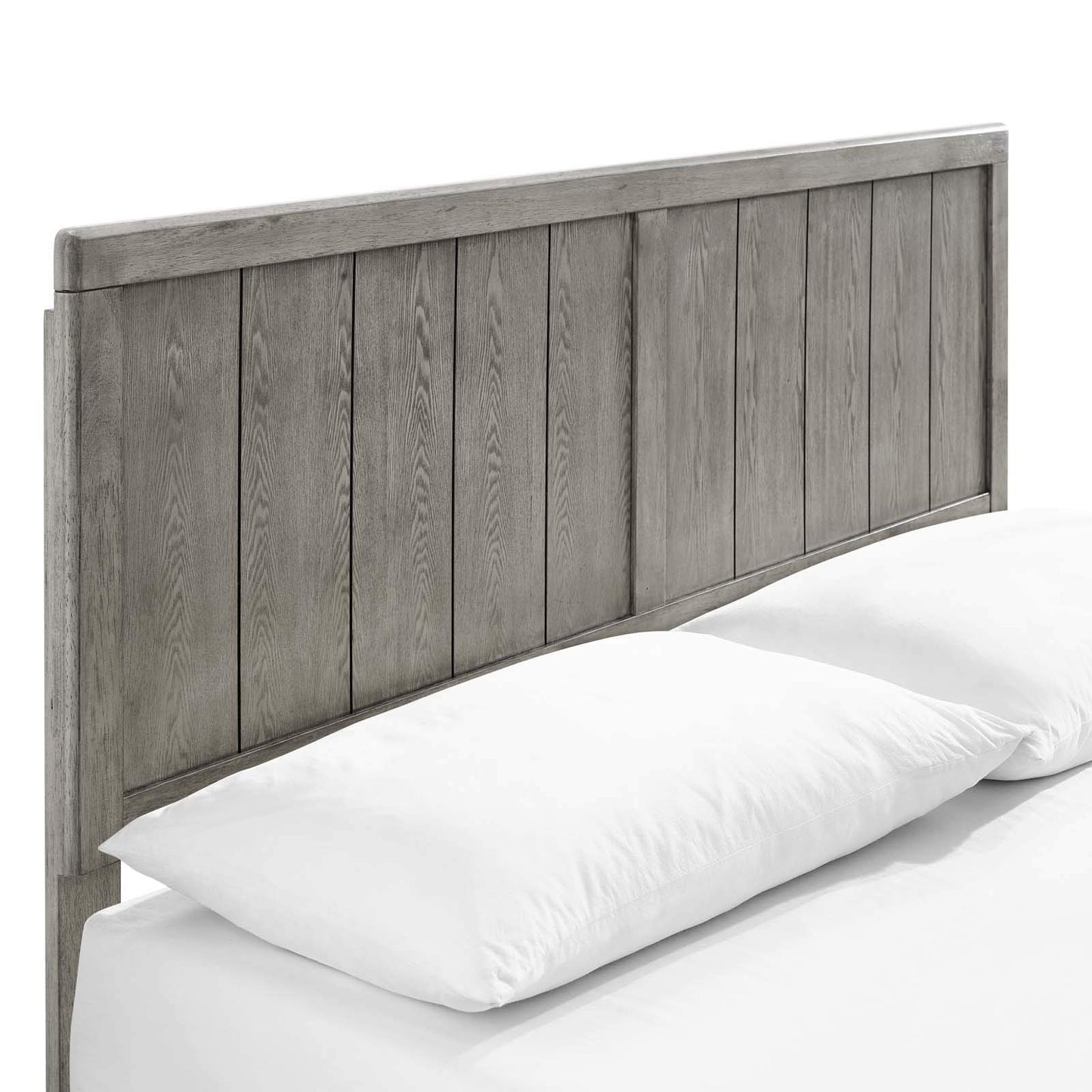 bed frames | CasaFoyer Alana Wood Queen Platform Bed | Modern Elegance | Mid-Century Design | Durable Construction | No Box Spring Needed | Gray | casafoyer.myshopify.com
