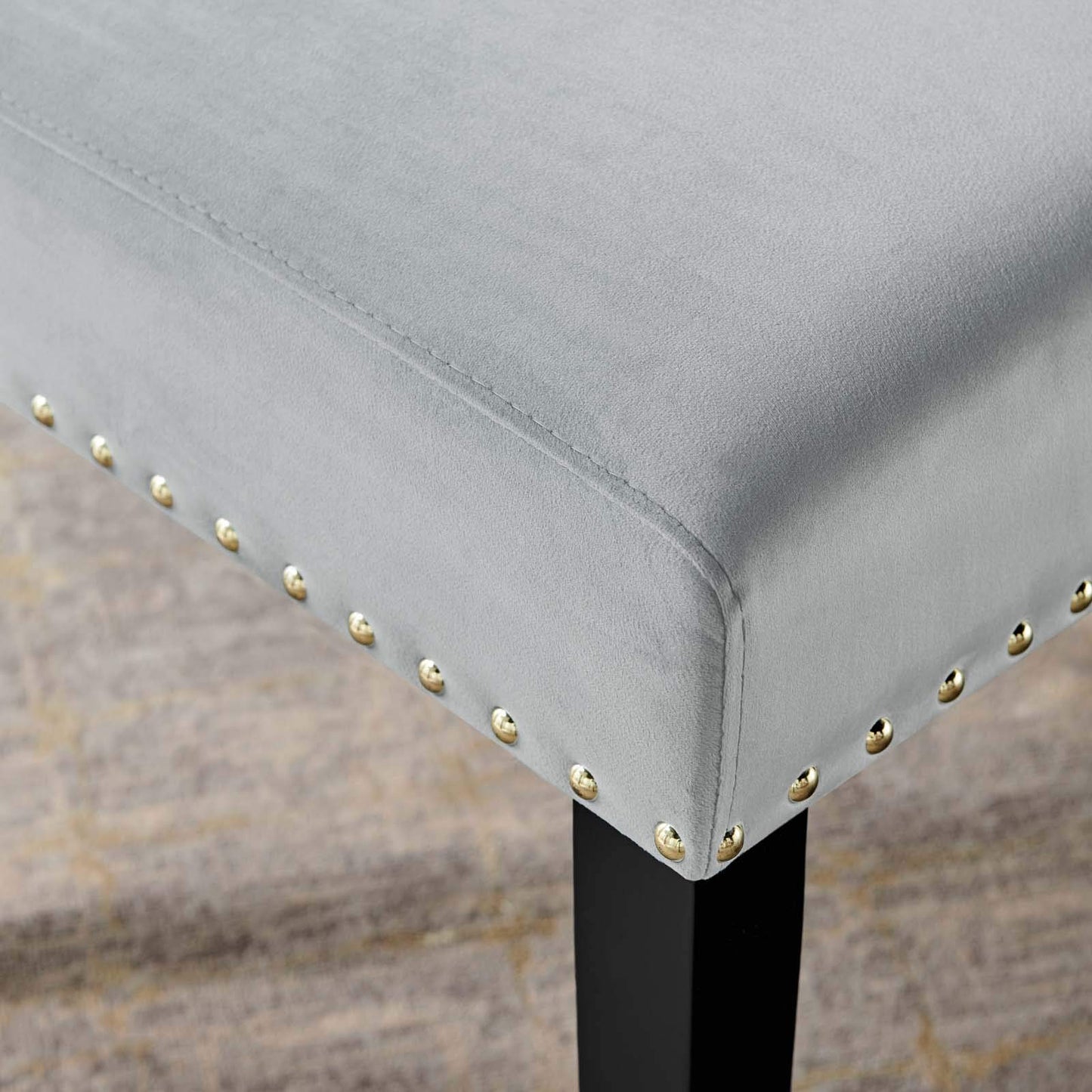 home office desk chairs | CasaFoyer Parcel Upholstered Performance Velvet Dining Side Chairs | Vintage Modern Design | Stain-Resistant | Nailhead Trim | Dense Foam Padding | Solid Rubberwood Legs | 285 lbs Weight Capacity | Easy Assembly | casafoyer.myshopify.com