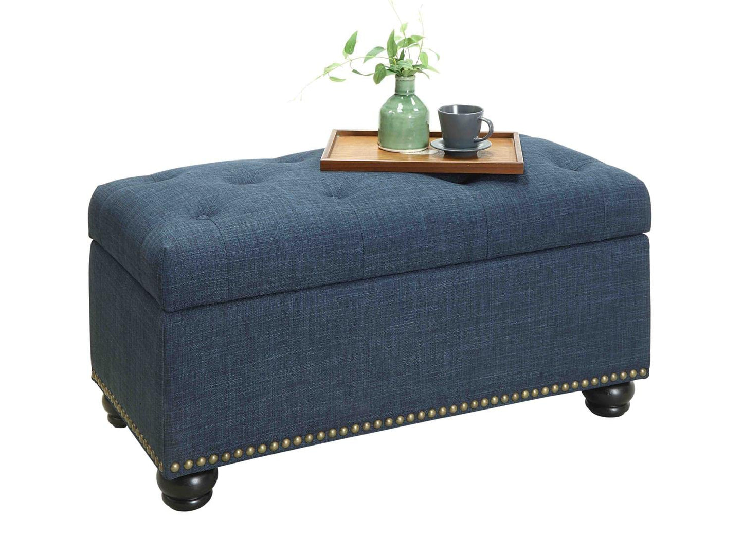Ottoman | Designs4Comfort 7th Avenue Storage Ottoman | Nailhead Trim | Stylish Bench & Versatile Storage | Lift-Up Lid | Perfect Home Decor Revitalizer | casafoyer.myshopify.com